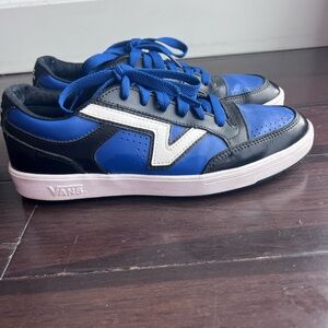 Vans blue and black shoes
